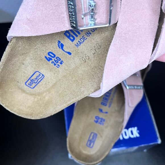 •NWT• BIRKENSTOCK Lugano Suede Soft Footbed in Pink Clay • EU40 / 9W / 7M - Picture 8 of 8
